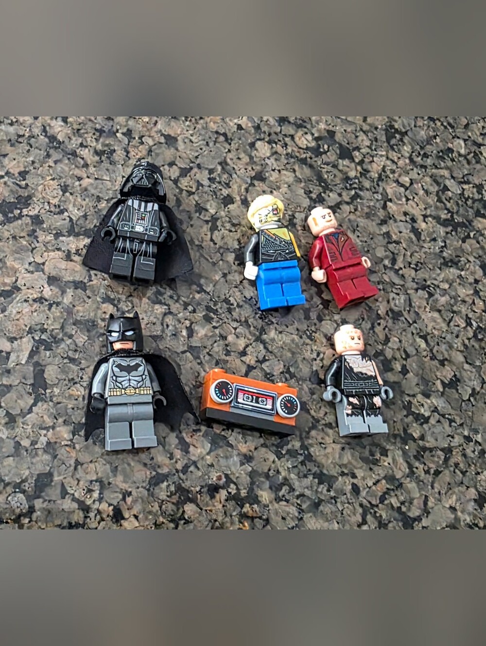 Lego official mini figures lot of 6 Darth Vader batman miscellaneous rare